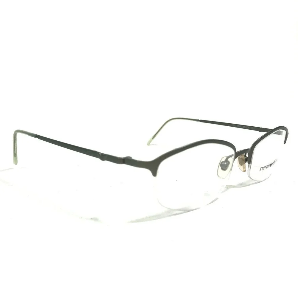 Emporio Armani Eyeglasses Frames 144 1216 Gray Round Half Rim 50-19-135
